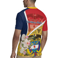 Colombia Independence Day Rugby Jersey Libertad y Orden Colombian Pattern - Wonder Print Shop