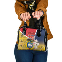 Colombia Independence Day Shoulder Handbag Libertad y Orden Colombian Pattern