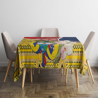 Colombia Independence Day Tablecloth Libertad y Orden Colombian Pattern - Wonder Print Shop