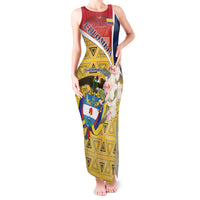 Colombia Independence Day Tank Maxi Dress Libertad y Orden Colombian Pattern - Wonder Print Shop