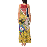 Colombia Independence Day Tank Maxi Dress Libertad y Orden Colombian Pattern - Wonder Print Shop