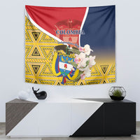 Colombia Independence Day Tapestry Libertad y Orden Colombian Pattern - Wonder Print Shop
