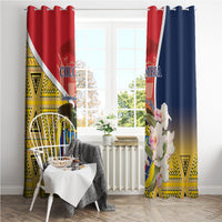 Colombia Independence Day Window Curtain Libertad y Orden Colombian Pattern - Wonder Print Shop