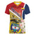 Colombia Independence Day Women V-Neck T-Shirt Libertad y Orden Colombian Pattern - Wonder Print Shop