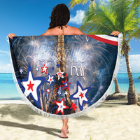 France Bastille Day Beach Blanket Fete Nationale du 14 juillet - Wonder Print Shop