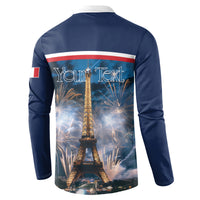 Personalized France Bastille Day Button Sweatshirt Fete Nationale du 14 juillet - Wonder Print Shop