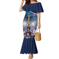 Personalized France Bastille Day Family Matching Mermaid Dress and Hawaiian Shirt Fete Nationale du 14 juillet - Wonder Print Shop