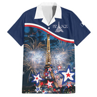 Personalized France Bastille Day Family Matching Short Sleeve Bodycon Dress and Hawaiian Shirt Fete Nationale du 14 juillet - Wonder Print Shop