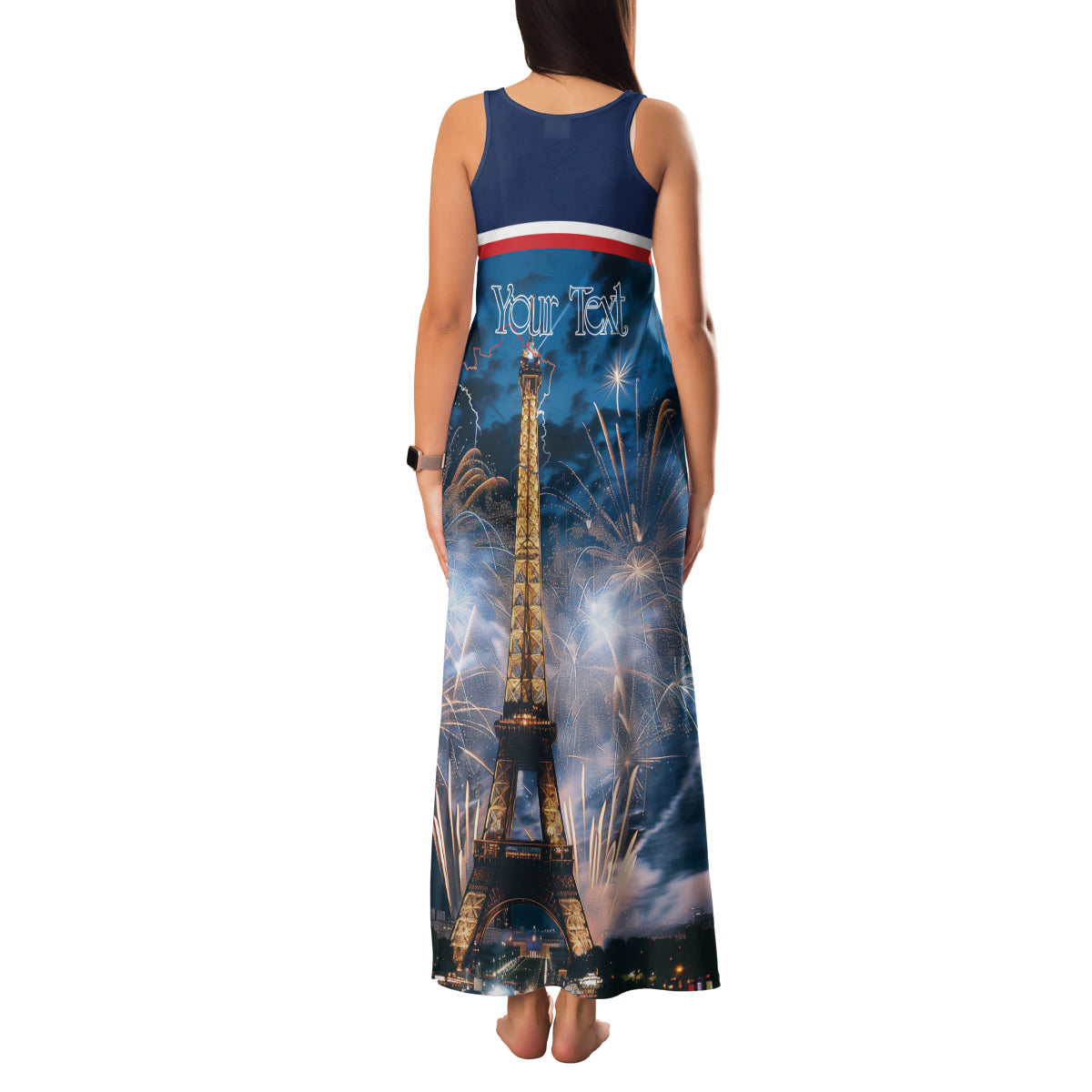 Personalized France Bastille Day Family Matching Tank Maxi Dress and Hawaiian Shirt Fete Nationale du 14 juillet - Wonder Print Shop