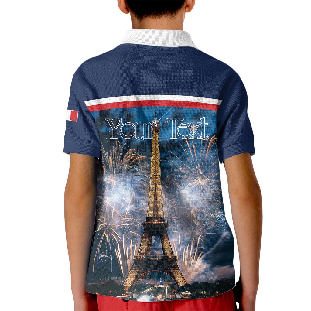 Personalized France Bastille Day Kid Polo Shirt Fete Nationale du 14 juillet - Wonder Print Shop
