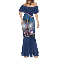 Personalized France Bastille Day Mermaid Dress Fete Nationale du 14 juillet - Wonder Print Shop