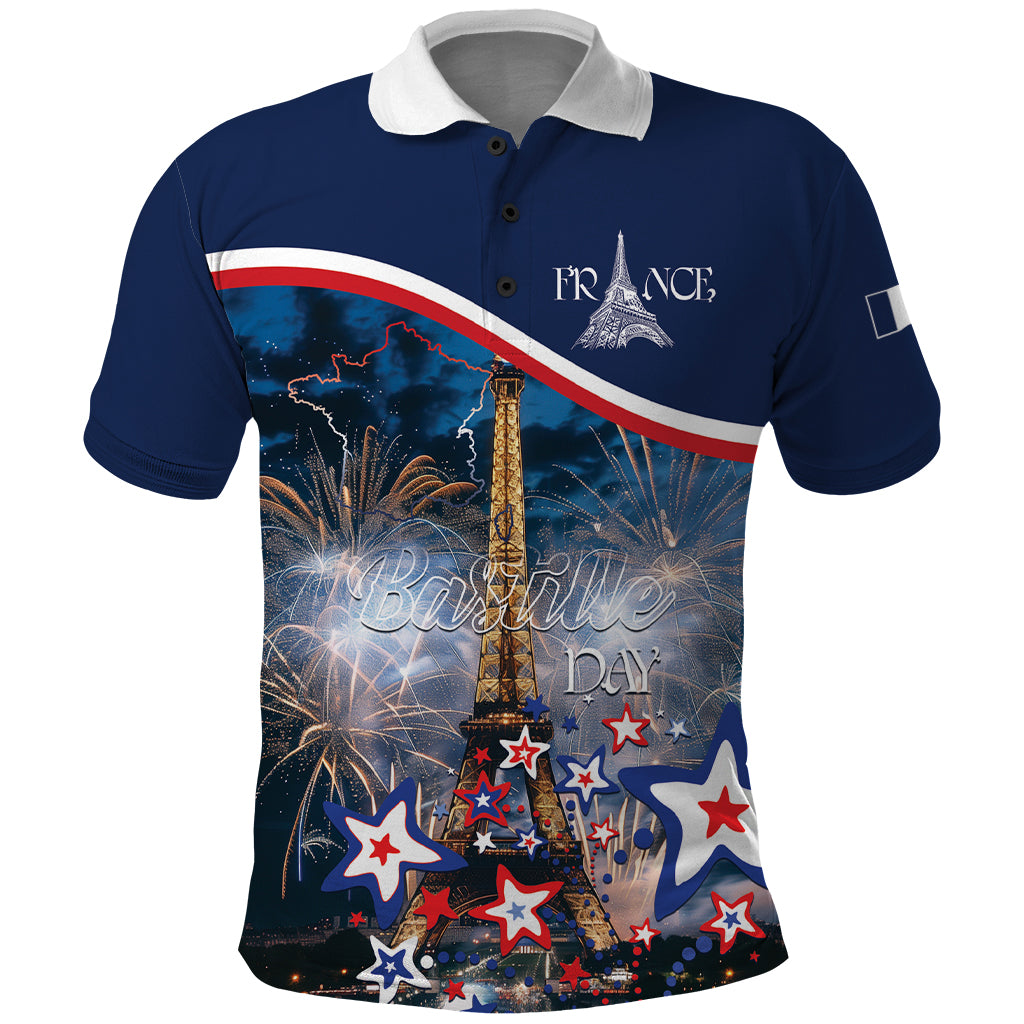 Personalized France Bastille Day Polo Shirt Fete Nationale du 14 juillet