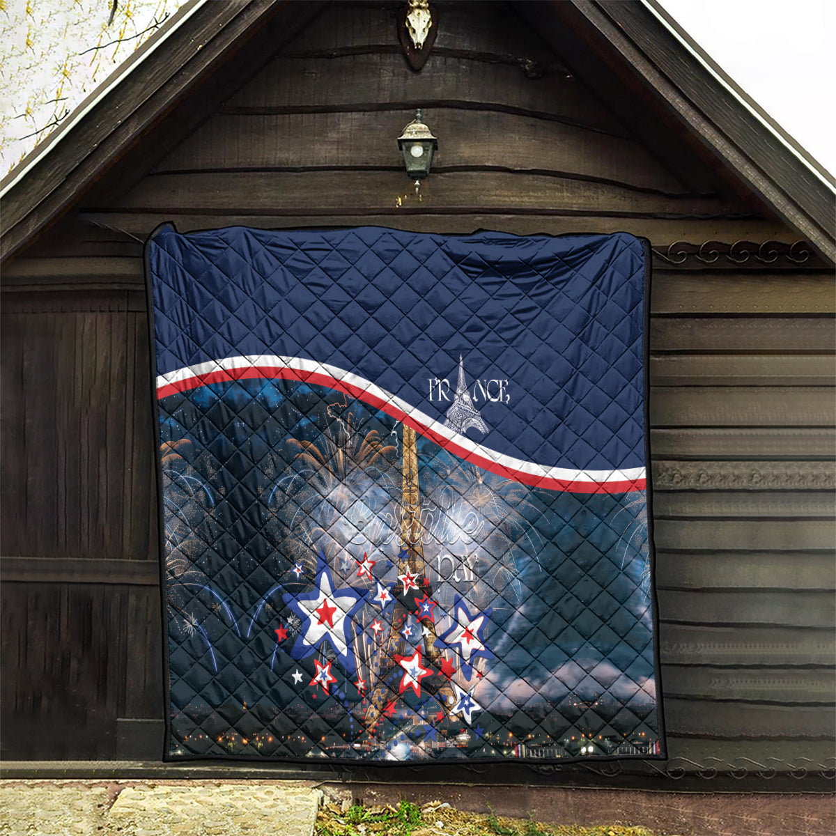 France Bastille Day Quilt Fete Nationale du 14 juillet - Wonder Print Shop