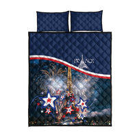France Bastille Day Quilt Bed Set Fete Nationale du 14 juillet - Wonder Print Shop