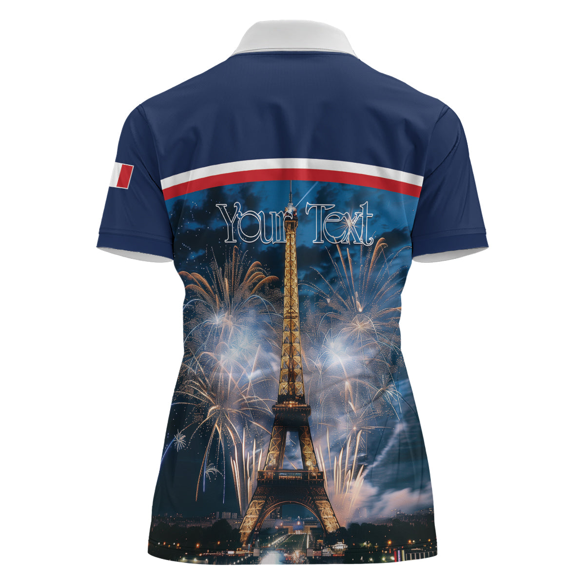 Personalized France Bastille Day Women Polo Shirt Fete Nationale du 14 juillet - Wonder Print Shop