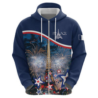 Personalized France Bastille Day Zip Hoodie Fete Nationale du 14 juillet - Wonder Print Shop