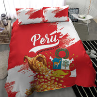 Peru Independence Day Bedding Set Feliz 28 de Julio Felices Fiestas Patrias - Wonder Print Shop
