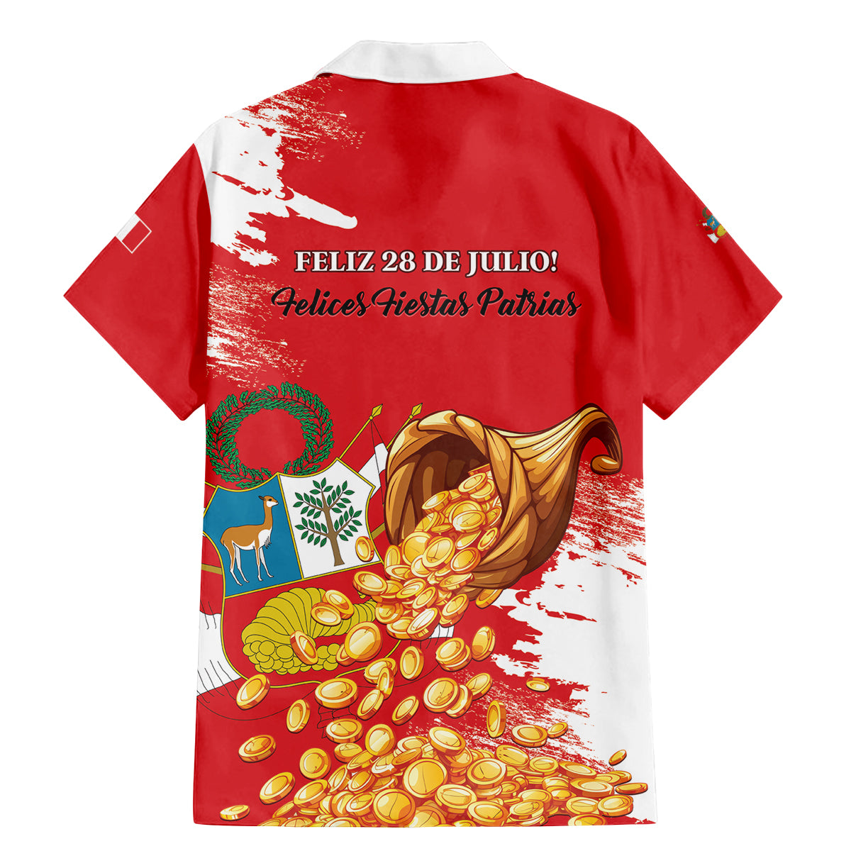 Peru Independence Day Family Matching Mermaid Dress and Hawaiian Shirt Feliz 28 de Julio Felices Fiestas Patrias - Wonder Print Shop
