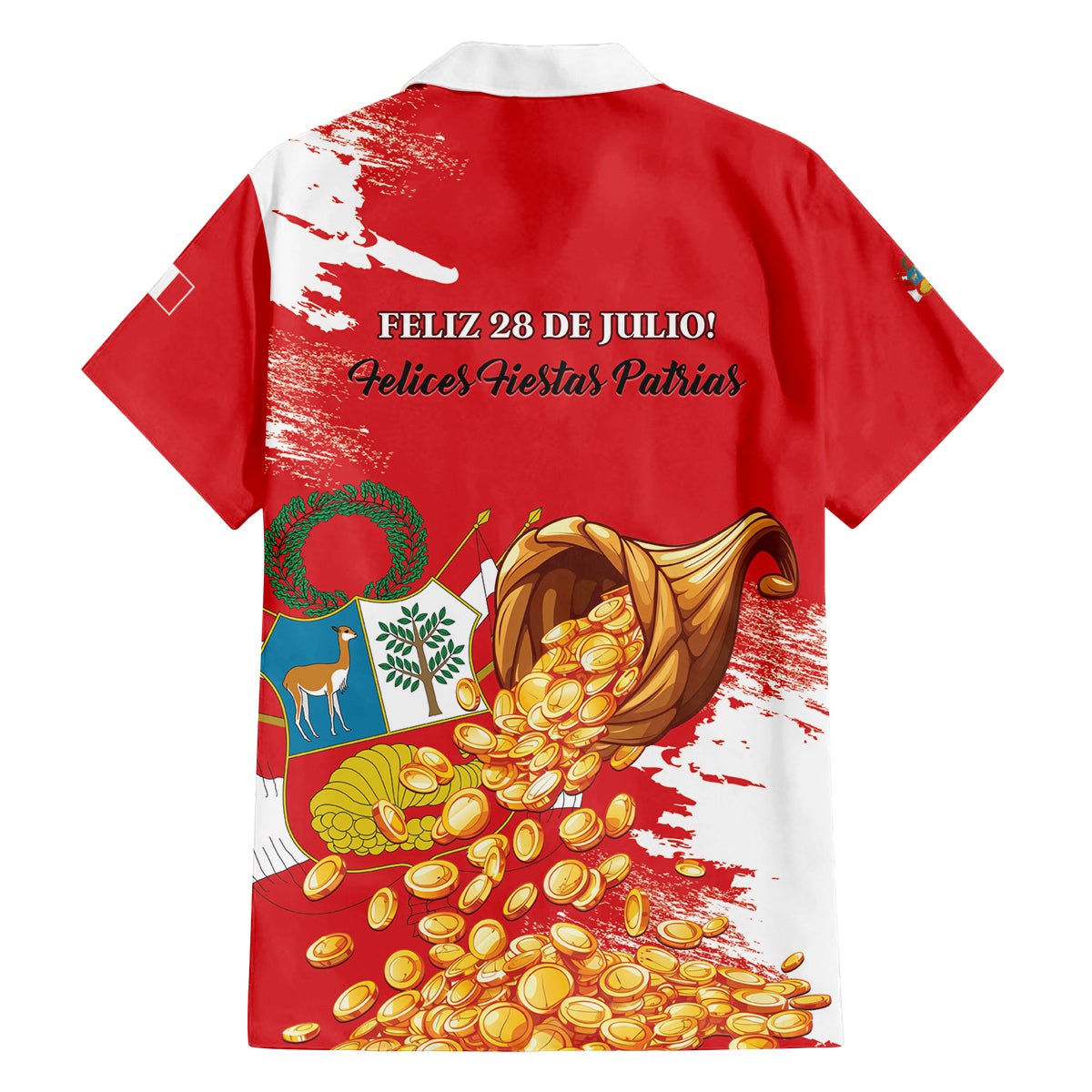 Peru Independence Day Family Matching Puletasi and Hawaiian Shirt Feliz 28 de Julio Felices Fiestas Patrias - Wonder Print Shop