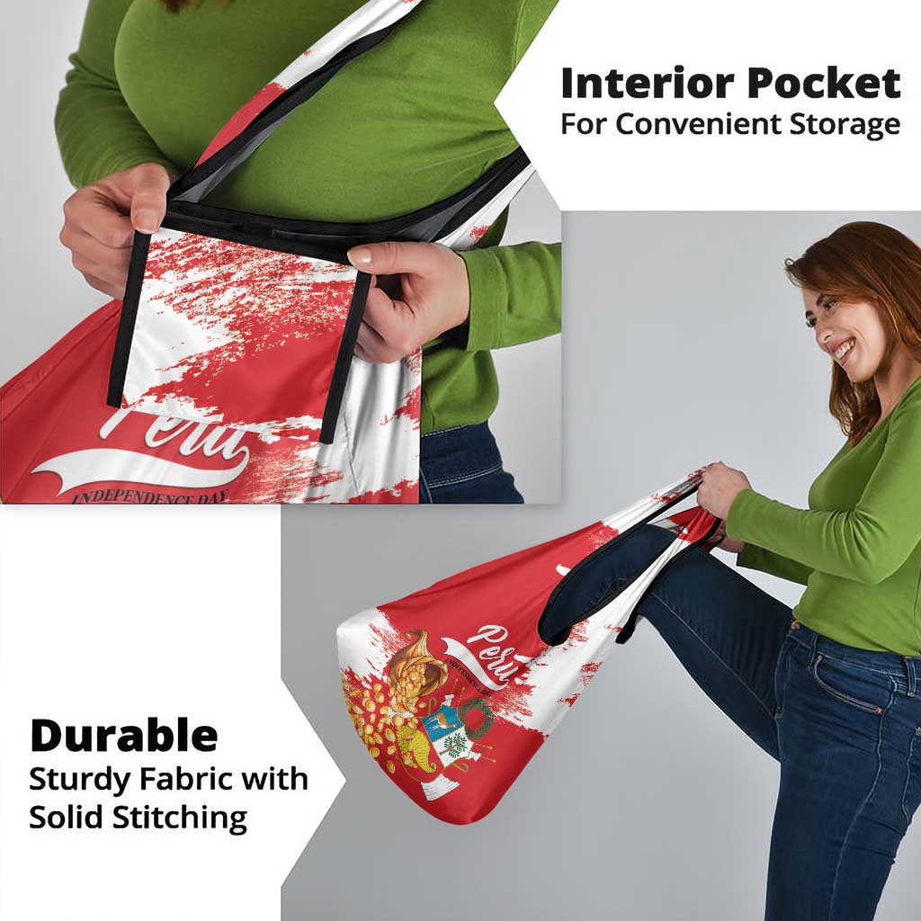 Peru Independence Day Grocery Bag Feliz 28 de Julio Felices Fiestas Patrias
