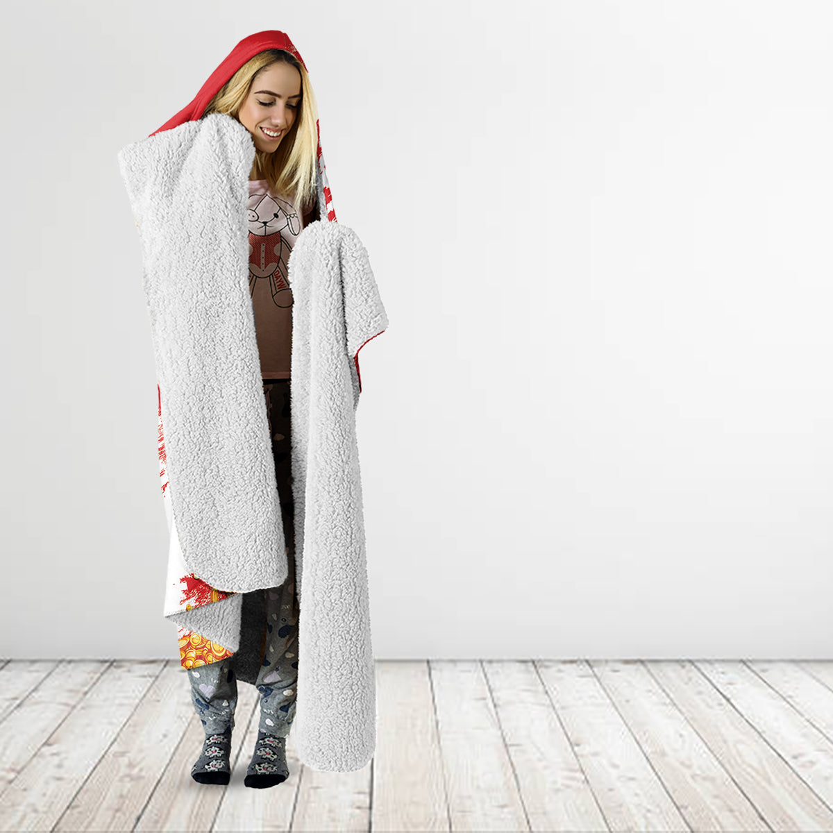 Peru Independence Day Hooded Blanket Feliz 28 de Julio Felices Fiestas Patrias