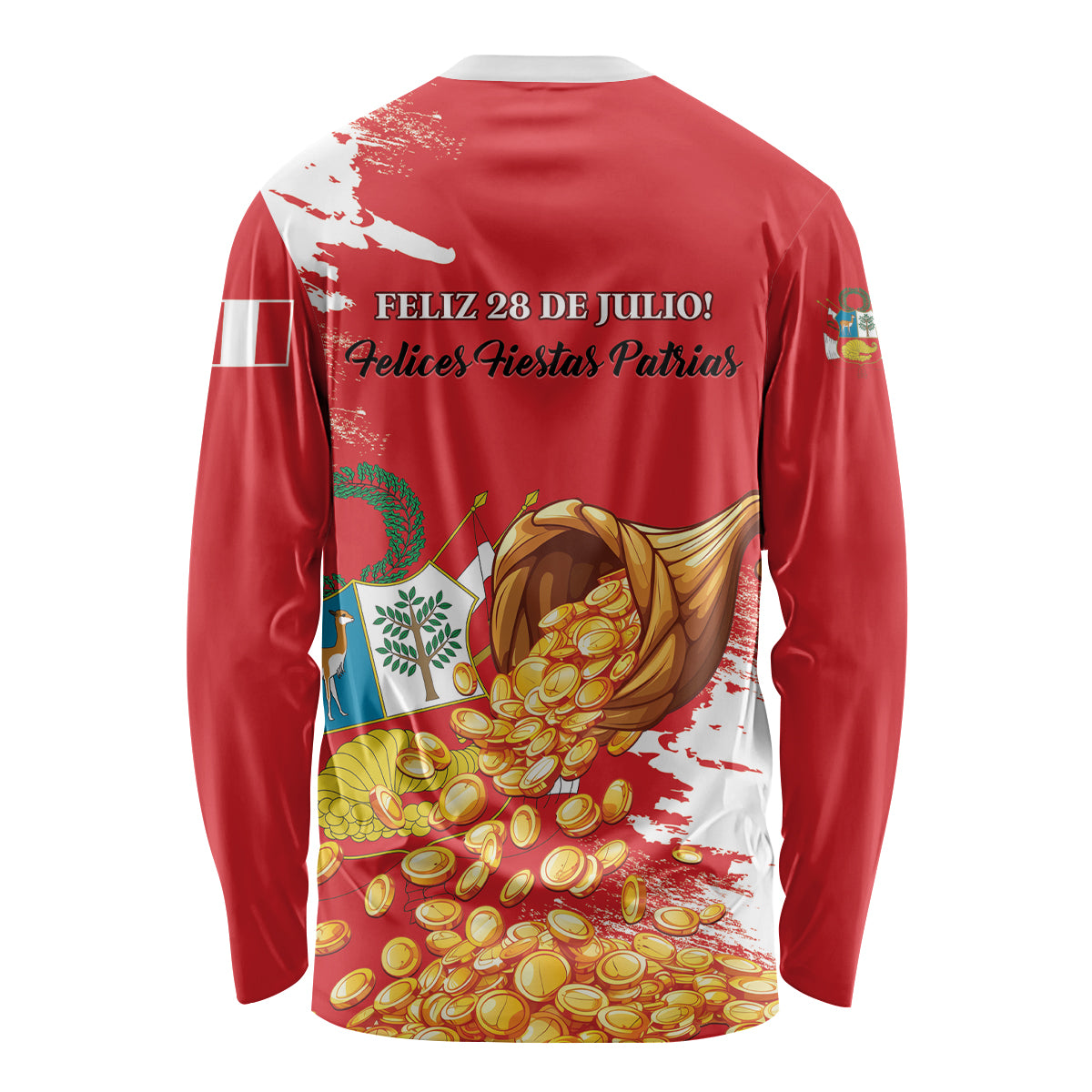Peru Independence Day Long Sleeve Shirt Feliz 28 de Julio Felices Fiestas Patrias - Wonder Print Shop