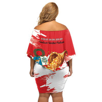 Peru Independence Day Off Shoulder Short Dress Feliz 28 de Julio Felices Fiestas Patrias - Wonder Print Shop