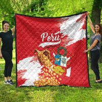 Peru Independence Day Quilt Feliz 28 de Julio Felices Fiestas Patrias - Wonder Print Shop