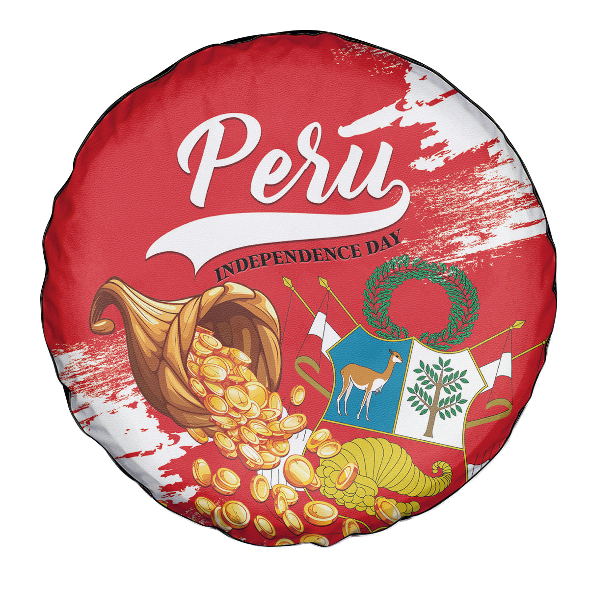 Peru Independence Day Spare Tire Cover Feliz 28 de Julio Felices Fiestas Patrias - Wonder Print Shop