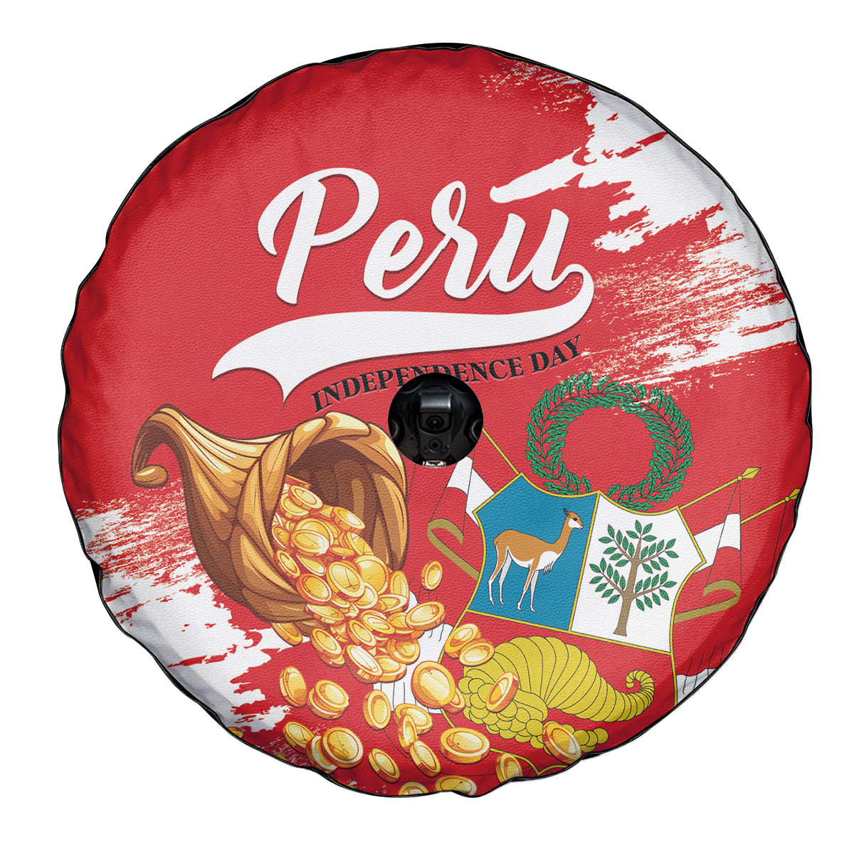 Peru Independence Day Spare Tire Cover Feliz 28 de Julio Felices Fiestas Patrias - Wonder Print Shop