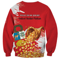 Peru Independence Day Sweatshirt Feliz 28 de Julio Felices Fiestas Patrias - Wonder Print Shop