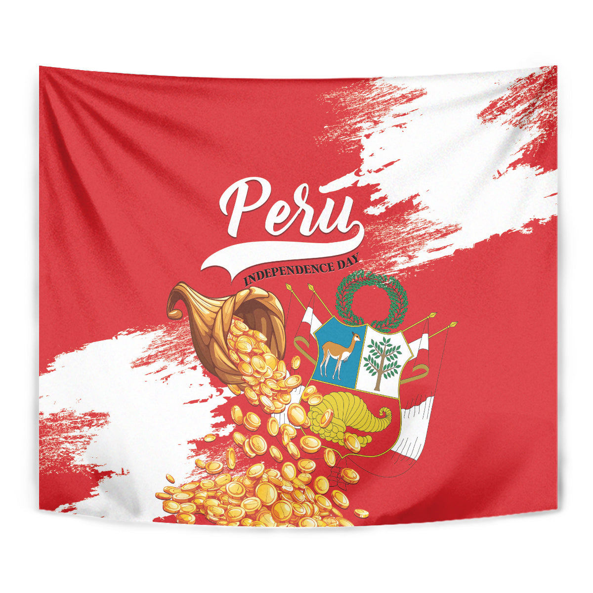 Peru Independence Day Tapestry Feliz 28 de Julio Felices Fiestas Patrias - Wonder Print Shop