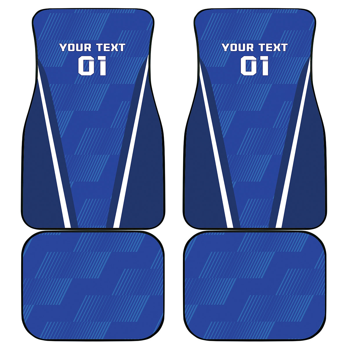 Italy 2024 Football Car Mats 2024 Go Gli Azzurri - Wonder Print Shop