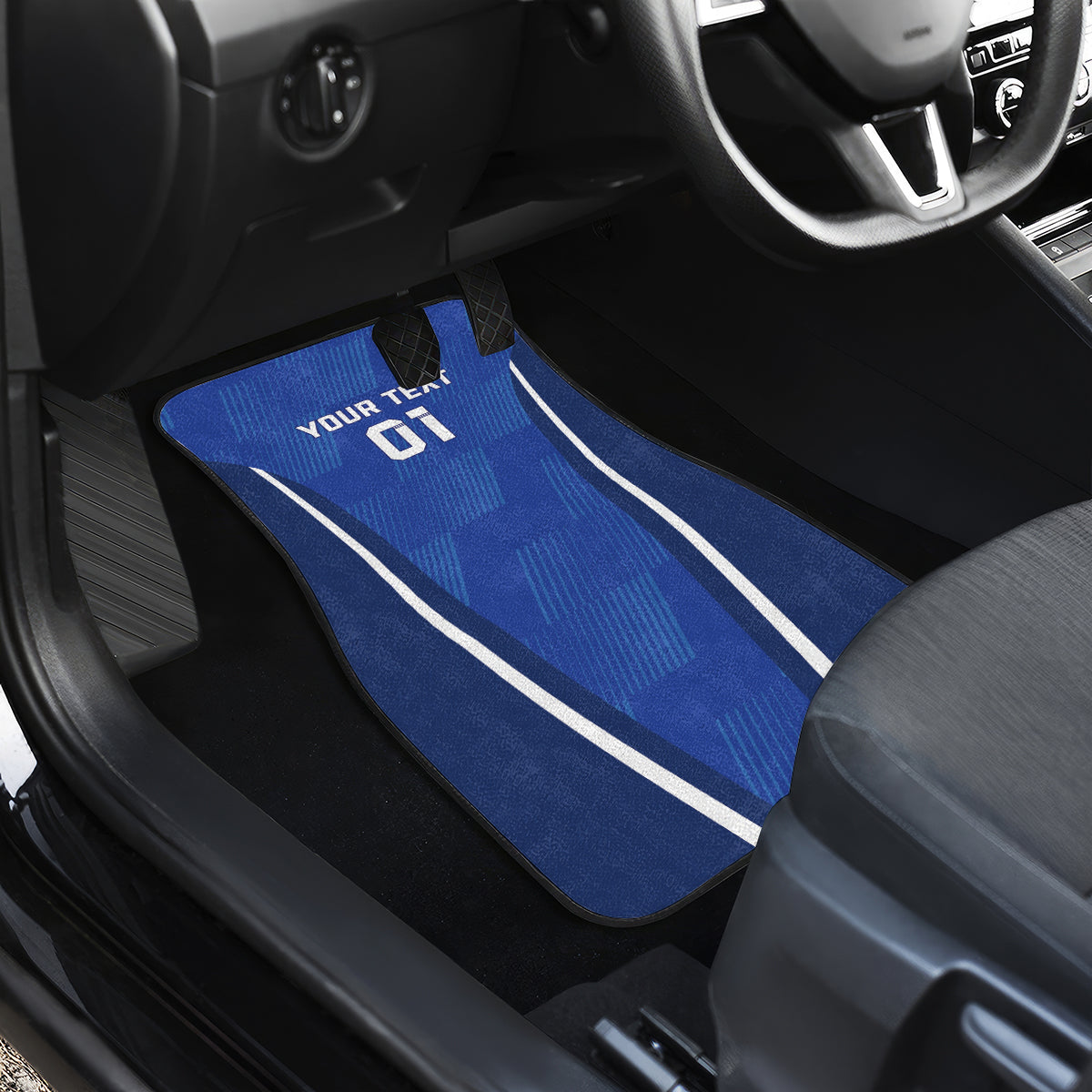 Italy 2024 Football Car Mats 2024 Go Gli Azzurri - Wonder Print Shop