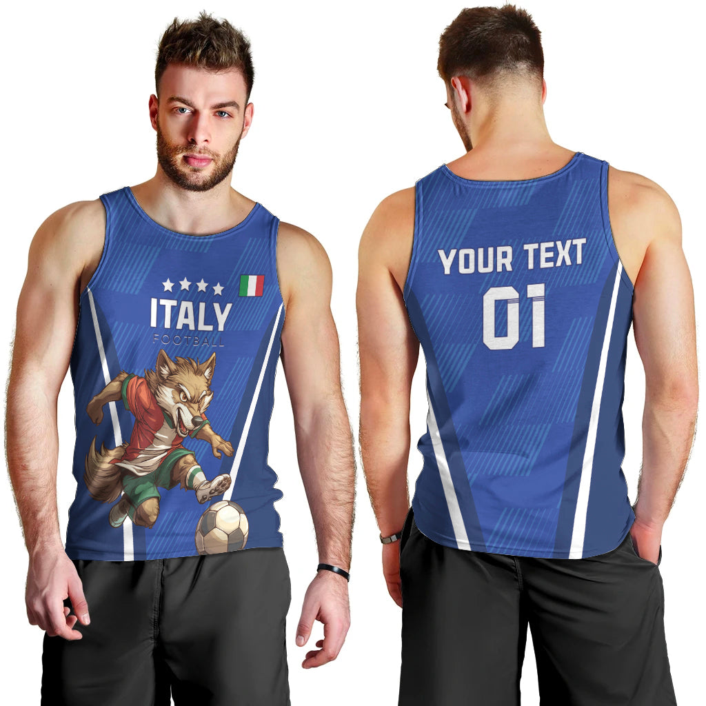 Custom Italy 2024 Football Men Tank Top 2024 Go Gli Azzurri - Wonder Print Shop