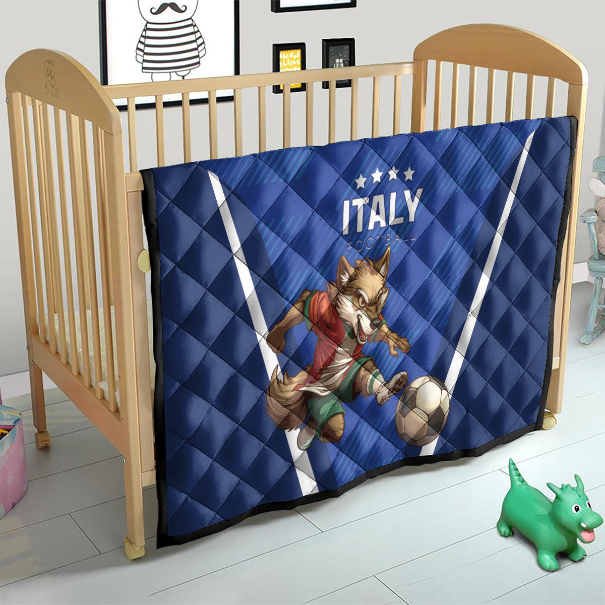 Italy 2024 Football Quilt 2024 Go Gli Azzurri - Wonder Print Shop