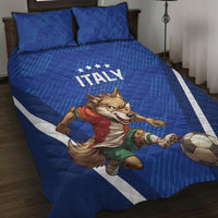 Italy 2024 Football Quilt Bed Set 2024 Go Gli Azzurri - Wonder Print Shop