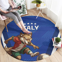 Italy 2024 Football Round Carpet 2024 Go Gli Azzurri