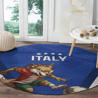 Italy 2024 Football Round Carpet 2024 Go Gli Azzurri