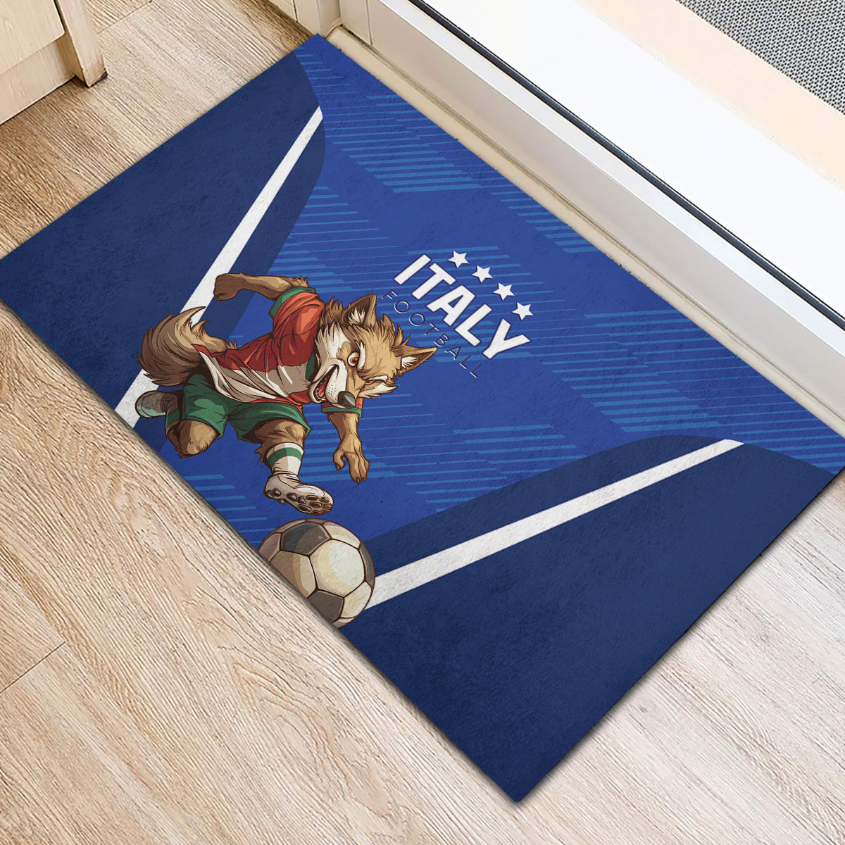 Italy 2024 Football Rubber Doormat 2024 Go Gli Azzurri - Wonder Print Shop