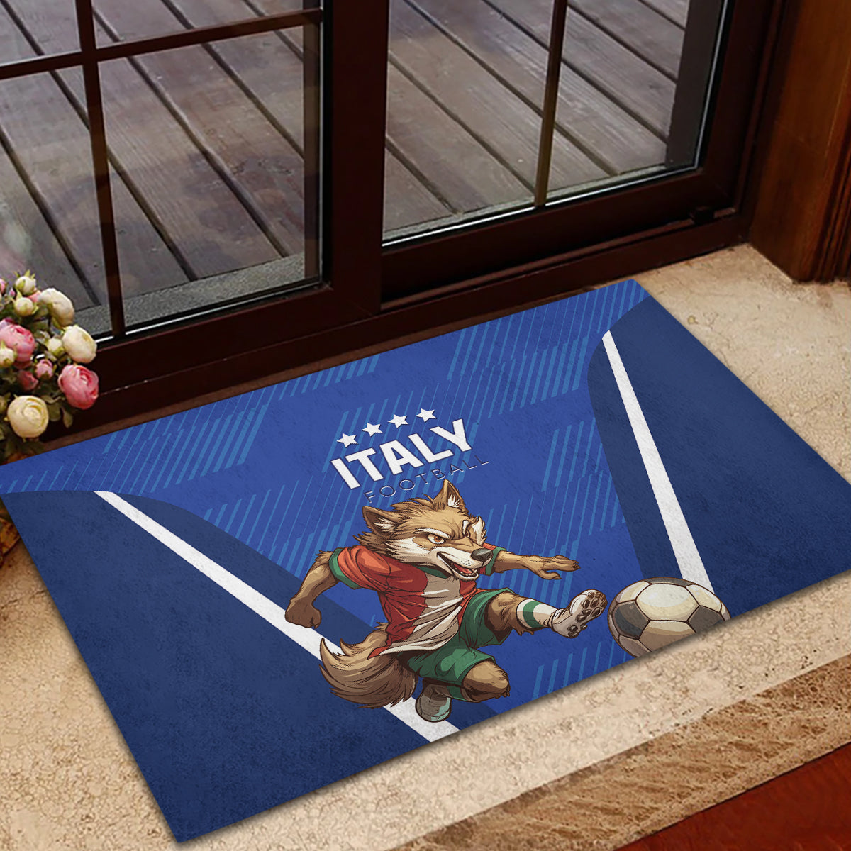 Italy 2024 Football Rubber Doormat 2024 Go Gli Azzurri - Wonder Print Shop
