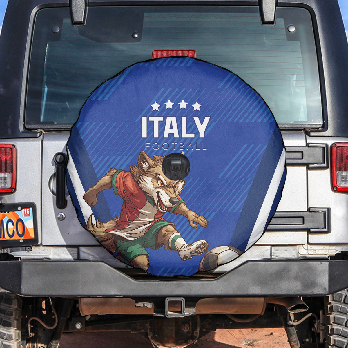 Italy 2024 Football Spare Tire Cover 2024 Go Gli Azzurri - Wonder Print Shop