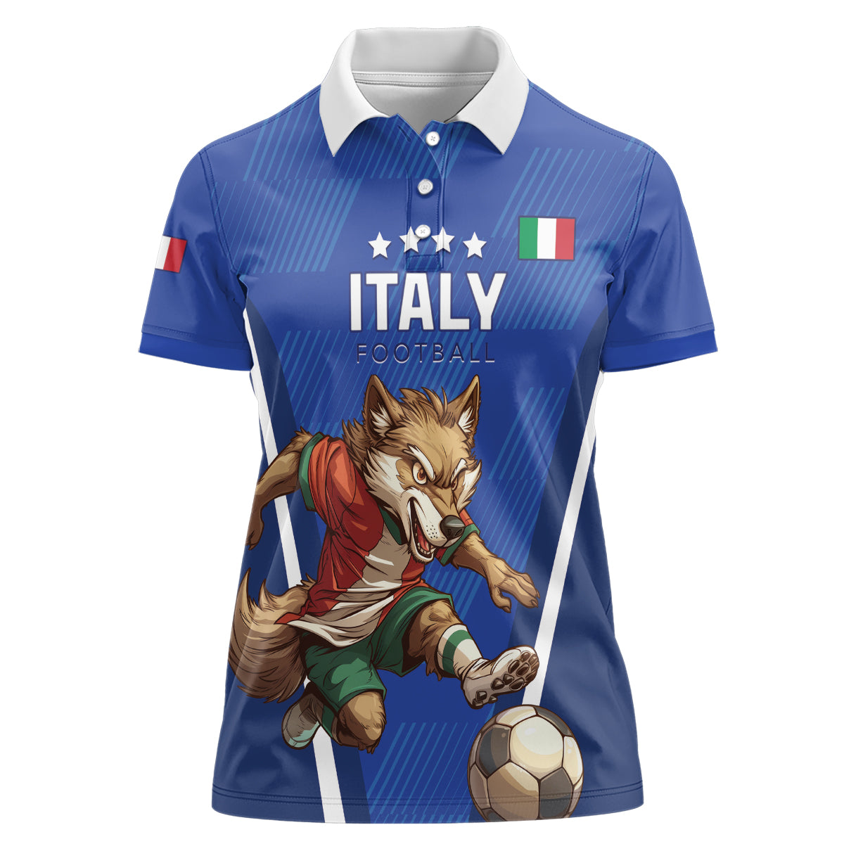 Custom Italy 2024 Football Women Polo Shirt 2024 Go Gli Azzurri - Wonder Print Shop