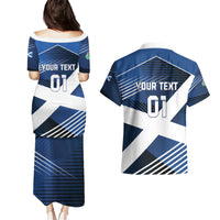 Custom Scotland 2024 Football Couples Matching Puletasi and Hawaiian Shirt 2024 Go Champions - Wonder Print Shop