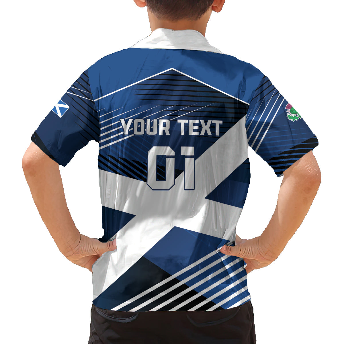 Custom Scotland 2024 Football Family Matching Puletasi and Hawaiian Shirt 2024 Go Champions - Wonder Print Shop