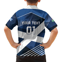 Custom Scotland 2024 Football Family Matching Puletasi and Hawaiian Shirt 2024 Go Champions - Wonder Print Shop