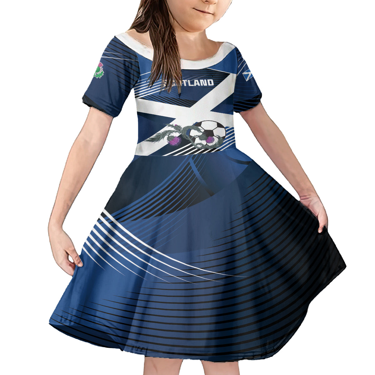 Custom Scotland 2024 Football Family Matching Puletasi and Hawaiian Shirt 2024 Go Champions - Wonder Print Shop