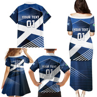 Custom Scotland 2024 Football Family Matching Puletasi and Hawaiian Shirt 2024 Go Champions - Wonder Print Shop