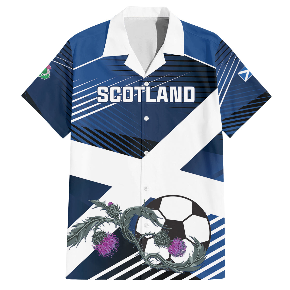 Custom Scotland 2024 Football Family Matching Puletasi and Hawaiian Shirt 2024 Go Champions - Wonder Print Shop