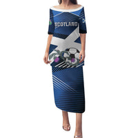 Custom Scotland 2024 Football Family Matching Puletasi and Hawaiian Shirt 2024 Go Champions - Wonder Print Shop